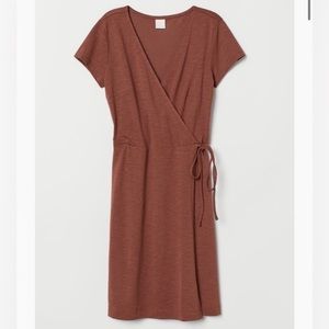 H&M blush wrap dress- cotton